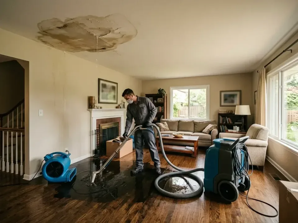 attic-pipe-burst-ceiling-drip-008 — frequently asked questions, Water Damage Restoration & Carpet Care in Madison, OH
